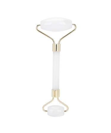 White Jade Roller, High Quality Natural Jade, Unique Pattern Anti-Aging Face Roller, Jade Roller for Face, Back Waist for Face Arm(White jade)