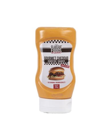 Classic Foods of America Gourmet Cheddar Cheese Sauce Squeeze 310g – Creamy Sauce with Real Cheddar Cheese, Ready to Use,