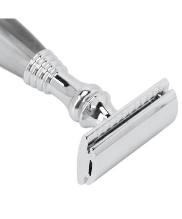Manual Razor Holder - Gray Metal Open Comb Shaving Stand for Men | Premium Grooming Accessory - Buy Online on GoSupps.com