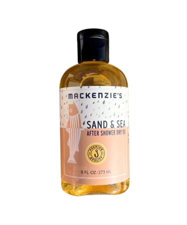 MACKENZIE'S Sand & Sea After Shower Dry Oil - Gifts for Women - Gifts for Men - Sea Salt Citrus & Ozone Scented - Dry Oil - Fast Absorbing - Plant Based - Moisturizing - Essential Oils - 8 oz