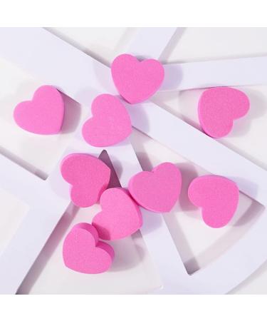 40Pcs Heart Shape Disposable Nail File Strips & Buffers - Pink | For Shaping Toenails & Fingernails - Buy Online on GoSupps.com