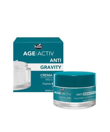 Matt Matt AGEACTIV Anti Gravity 24h Face and Neck Cream with Bioactive Peptide and 7 Ceramides Regenerates Reshapes and Recompacts the Skin Promotes Skin Elasticity and Tone Fragrance-Free 50 ml