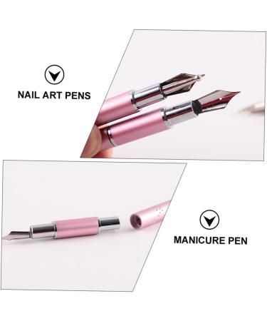DOITOOL 6 Sets Colored Pen Nail Art Kit Nail Dotting Pen Manicure Kits Painting Tools Shoelace Charms Accessories for Gel Nail Kit Manicure Pen Drawing Pen Nail Polish Pink Metal - Buy Online on GoSupps.com