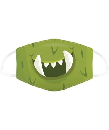 Puckator Unisex Reusable Facial Cover - Green Monster Double Pack (Size S) | Non-Medical Multicolored Masks for Adults & Kids - International Shipping Available - Buy Online on GoSupps.com