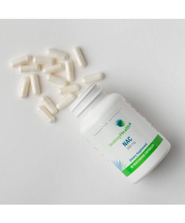 NAC 500mg N-Acetyl-L-Cysteine Capsules for Powerful Detox | 90 Easy-to-Swallow Caps | Free of Allergens | Seeking Health - Buy Online on GoSupps.com