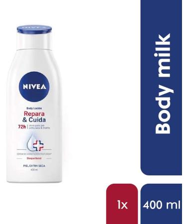 Nivea Repair & Cuida Body Lotion 400ml | Intensive Moisturizer for Very Dry & Sensitive Skin - Hydrating Serum & Dexpanthenol - Buy Online on GoSupps.com