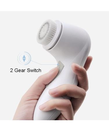 Electric Facial Cleansing Brush IPX6 Waterproof Facial cleansing tool Home 2 Speeds Electric Facial Scrubber for Women - Buy Online on GoSupps.com