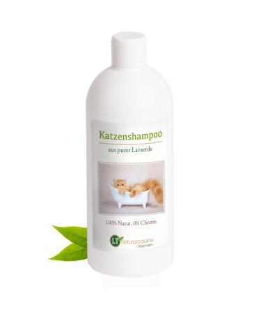 LT nature products Catshampoo |Bio |Chemical and soap-free |Hypoallergenes |Against itching |With original Moroccan Lavaerde |500ml |For short and long fur |For glossy fur