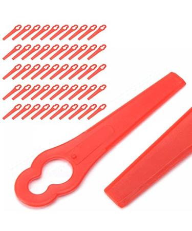 50pcs Plastic String Trimmer Blades for Garden Grass Cuttering Replacement Blade Tool Parts Garden Tools