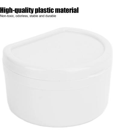 Prohesese Portable Cup Holder Case - Tooth Retainer Storage Box for Artificial Teeth & Prosthesis Bath - White - Buy Online on GoSupps.com
