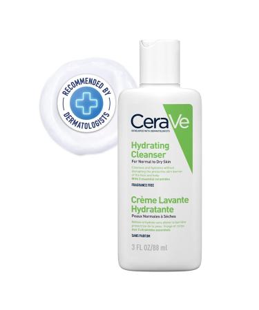 Cerave moisturizing cleaning lotion for normal to dry skin gentle cleaning for body and face with 3 essential ceramids and hyaluron - 1x 88 ml unfounded 88 ml (1 Pack)
