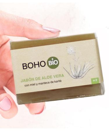  boho BOHO Organic Aloe Vera Soap with Honey and Shea Butter 6110 in Pastille Size 100 g. - Buy Online on GoSupps.com