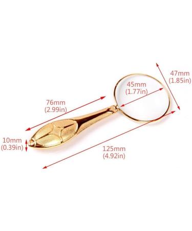 Magnifiers Magnifying Glass 10X Metal Handheld Magnifier Optical Lens Reading Loupe for Reading Observation Map - Buy Online on GoSupps.com