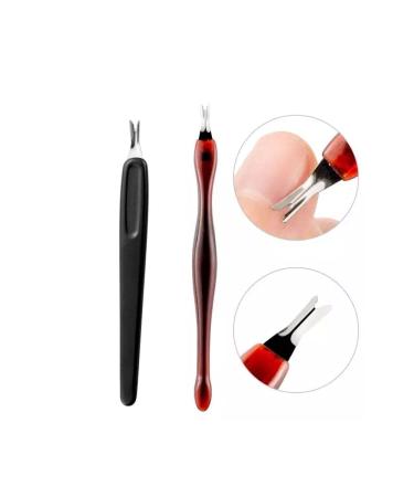 Professional Cuticle Cutter Set - IFrich Nail Skin Knife & V-Blade Trimmer - 2 Pieces Cuticle Remover & Pusher for Flawless Nails - Buy Online on GoSupps.com