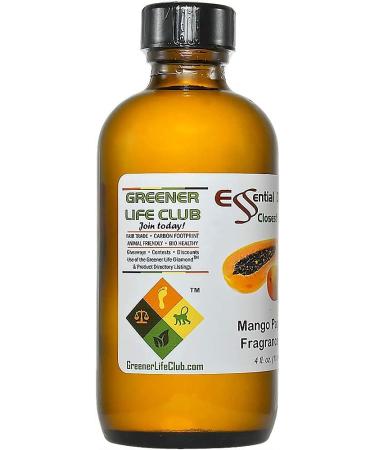 Mango Papaya Fragrance Oil - 4 oz Amber Glass Bottle | Exotic Scent for Aromatherapy & DIY Products - Buy Online on GoSupps.com