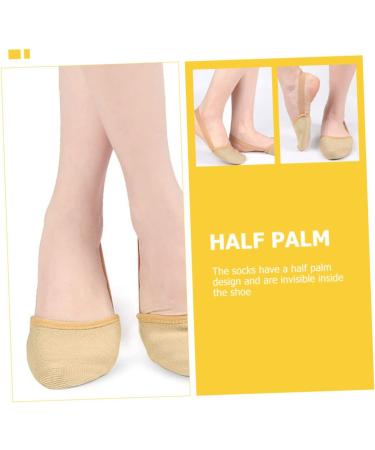 3 Pairs Yoga Toe Protectors - Non-Slip Forefoot Cushion Pads | Sweat-Absorbent Half Palm Socks for Comfort - Buy Online on GoSupps.com