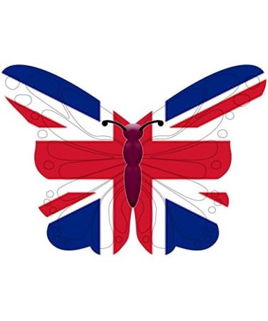 24 Edible Pre-Cut Wafer Butterfly Cake Toppers: Union Jack - Buy Online on GoSupps.com