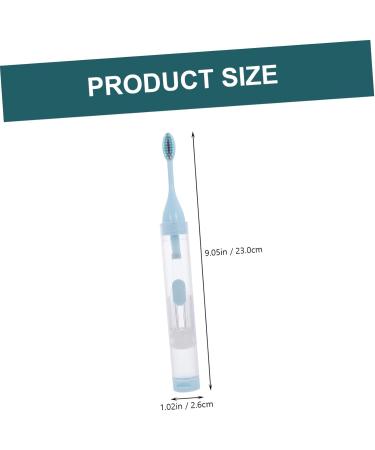 3ST Portable Travel Toothbrush Set - Merlan Ortho Mini Toothbrush & Toothpaste for Home & Travel (1 Pack Blue) - Buy Online on GoSupps.com