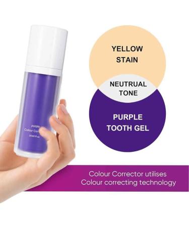 Purple Teeth Whitening Toothpaste | V34 Color Corrector for Bright White Teeth | Stain Removal & Yellow Color Reduction - Buy Online on GoSupps.com