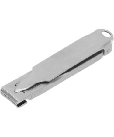 Folding Nail Clipper Stainless Steel Pattern File Nail Clipper Cutting Trimming for Salon - Buy Online on GoSupps.com