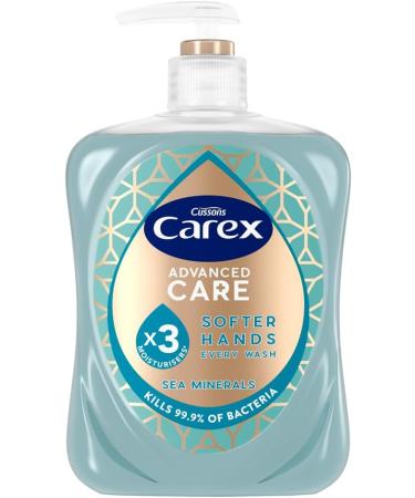 Carex Advanced Care Sea Minerals Antibacterial Hand Wash 3x More Moisturisers Clean & Protect Hands Bulk Buy Pack of 6 x 500 ml - Buy Online on GoSupps.com