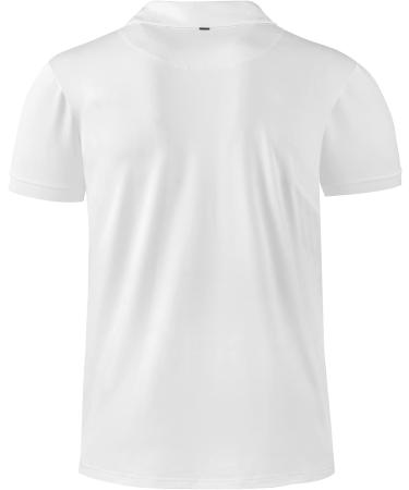 SWISSWELL Men's Short Sleeve Polo Shirts 3 Pack XX-Large - Moisture Wicking Outdoor Tactical Golf Sports Shirts (A170-White) - Buy Online on GoSupps.com