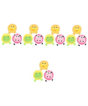 FRCOLOR 15 Pcs Cartoon Bath Gloves Baby Shower Bathing Sponge Cartoon Bath Sponge Shower Pouf Baby Gloves Baby Toddler Shower Sponge Body Wash Take a Bath Child Fine French 11.5x11.5cmx5pcs As Shownx5pcs