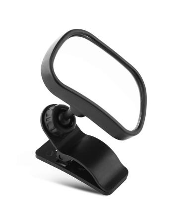 Universal adjustable car baby child rear seat rear mirror safety mirror with suction cup and clip black pack with 1 piece automotive exterior