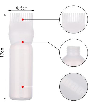 UNVOJL Hair Dye Brush Bottle Hair Root Comb Applicator Bottles Hair Dye Tools Applicator Brush BottlesÂ for Salon (White) - Buy Online on GoSupps.com