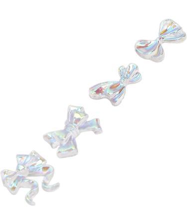 Nail Art Decorations Lovely Cutting Bowknot Shapes Nail Art Charms Faux Rhinestones for Manicure - Buy Online on GoSupps.com