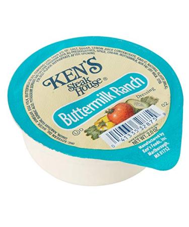 BWS Ken's Foods, Inc. 2 oz. Buttermilk Ranch Dressing Cups, Case of 72 72 Count (Pack of 1)