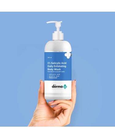 1% Salicylic Acid Exfoliating Body Wash - Smooths Rough Skin Reduces Body Acne | 8.45 Fl Oz - Buy Internationally - Buy Online on GoSupps.com