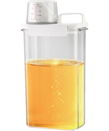 Fovolat Laundry Detergent Dispenser | Liquid Laundry Containers Moisture Resistant Clear Laundry Detergent Dispenser with Measuring Cup for Detergent Softener Scent Booster Scent Booster Beads - Buy Online on GoSupps.com
