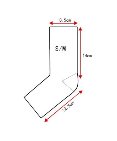 Ergonomic Sock Sleeve Ankle Brace for Cycling | Injury Protection | S/M Black - Buy Online on GoSupps.com