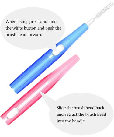 Interdental Brush for Adults & Kids | Orthodontic Tooth Cleaning | Dental Hygiene Flosser Tool - Buy Online on GoSupps.com