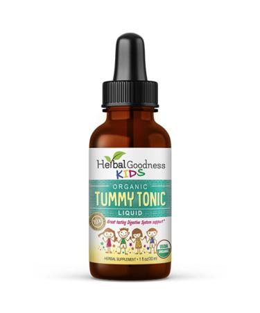 Kids Tummy Support Tonic Liquid Extract Tasty Digestive System Support Supplement for Kids -1oz - Herbal Goodness