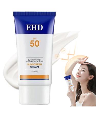 behound Ehd Sunscreen Ehd Face Sunscreen SPF50+ Facial Sunscreen Moisturizer Dry and Nonsticky Ehd Sunscreen Cream for Skin Care Ehd Waterproof Sun Cream for Women 1 Pcs