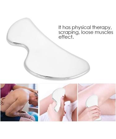Verdant Touch Stainless Steel Gua Sha Plate Face & Body Pain Relief Massage Tool for Glowing Skin - Buy Online on GoSupps.com