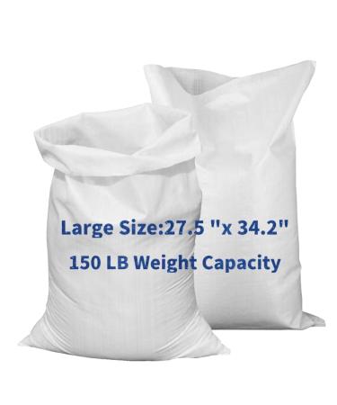 Sandbags for Flooding UV Protection27.5 x 34.2" Polypropylene Sand Bags Soil Bags for Flood Barrier Construction Storage Ballast and Shooter Base Bundle of 10