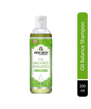 Oil Balance Shampoo for Oily Scalp & Dandruff - Volume Boost & Bouncy Hair with Pro Vitamin B5 Lemon & Lavender - 200ml - Buy Online on GoSupps.com