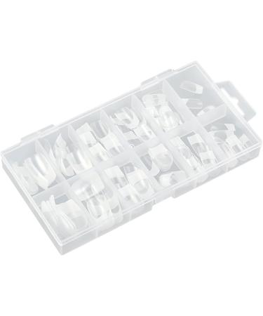 French Tip Press on Nails Soft Gel Fake Square Press on Nails - Shallow Curve Nail Art Tool for Datings Weddings Night Out Parties Caume - Buy Online on GoSupps.com