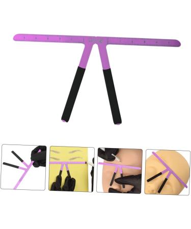 Baluue 3pcs Stainless Steel Eyebrow Ruler Eyebrow Positioning Ruler Eyebrow Stencil Kit 13.8x7cmx3pcs Purplex3pcs - Buy Online on GoSupps.com