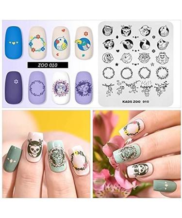 KADS Nail Art Stamping plate Nail Template Nail Art Design Tool Nail DIY Design Image Plate (ZO010) - Buy Online on GoSupps.com