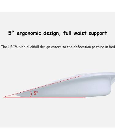 Bedpan with Lid & Handle Firm Thick Stable PP Bedpan Portable Bed Pans for Bedridden Patient for Men and Women - Buy Online on GoSupps.com