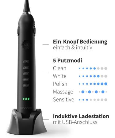 Buy Zahnheld Electric Sound Toothbrush Gero with Travel Case & Brush Head | 5 Cleaning Modes | Long Battery Life | Effective Daily Dental Care - Ship Worldwide - Buy Online on GoSupps.com