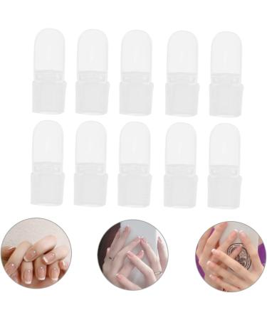 Healeved 20pcs Nail Case Nail Gel Polish Soak off Remover Caps Reusable Nail Varnish Tip Manicure Polish Varnish Cover Nail Polish Varnish Shield Nail Polish Shield Milk Safety Mask Plastic 4x2cm As Shown - Buy Online on GoSupps.com