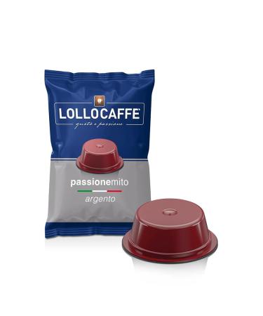Lollo Caff 100 Lollo Capsules Compatible with Mio Modo Silver Mix Espresso