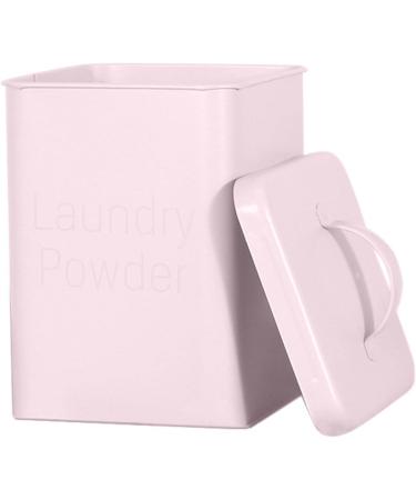 Laundry Powder Tin With Scoop Washing Powder Storage Container Metal Washing Powder Storage Box Container Laundry Room Accessories For Detergent Storage (201611.7cm) Joberio Pink - Buy Online on GoSupps.com