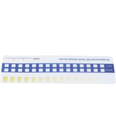 Teeth Whitening Color Guide - Non-Toxic Portable Tooth Shade Chart for Home & Dental Clinics - Buy Online on GoSupps.com