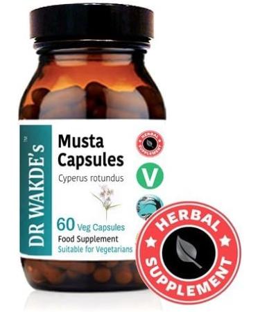 Dr. Wakde S Musta Capsules - 60 Veg Caps Ayurvedic Supplement | Vegan Herbal Natural | Made in the UK - Buy Online on GoSupps.com